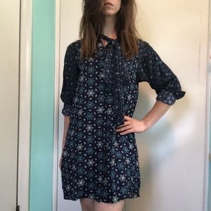 Blue tunic dress form Anthropologie XSP NWT